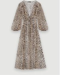 Maje robe leopard hotsell