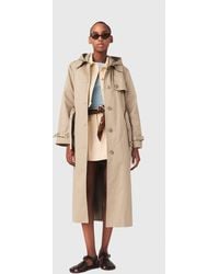 Maje - Trench With Removable Hood - Lyst