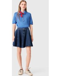 Maje - Short Flared Denim Skirt - Lyst