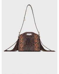 Maje - Miss M Mini Embossed Leather Bag - Lyst