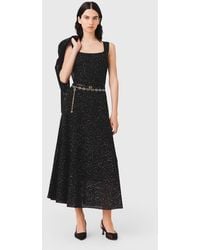 Maje - Rhinestone Knit Maxi Dress - Lyst