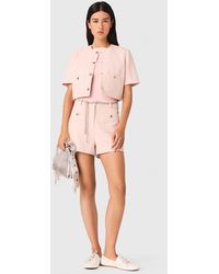 Maje - Short-Sleeved Tweed Jacket - Lyst