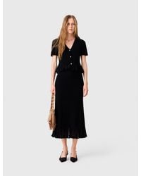Maje - Knit Skirt With Peplum Hem - Lyst
