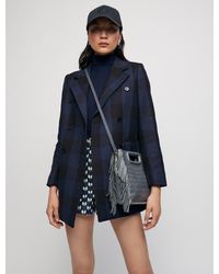 manteau maje bleu marine