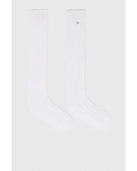 Maje - Knee-High Pointelle Socks - Lyst