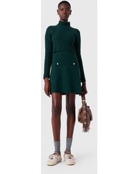 Maje - Knit Dress With Removable Sweater - Lyst