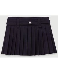 Maje - Short Pleated Skirt - Lyst