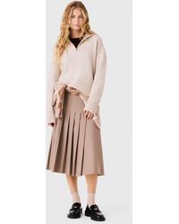 Maje - Pull En Cachemire Avec Col Zippé - Lyst