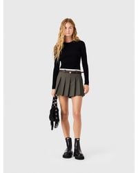 Maje - Second-Skin Round Neck Jumper - Lyst