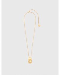 Maje - Zodiac Sign Plaque Necklace - Lyst