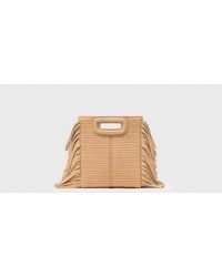 Maje - Raffia Effect M Mini Bag - Lyst