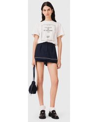 Maje - Layered-Effect Suit Shorts - Lyst