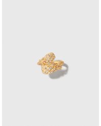 Maje - Doppelter Ring Ananas Mit Strass - Lyst