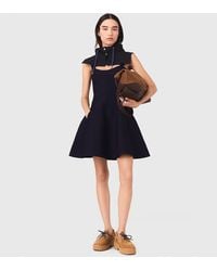 Maje - Short Knitted Skater Dress - Lyst