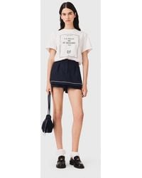 Maje - Layered-Effect Suit Shorts - Lyst
