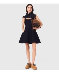 Maje - Short Knitted Skater Dress - Lyst