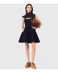 Maje - Short Knitted Skater Dress - Lyst