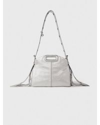 Maje - Miss M Mini Metallic Leather Bag - Lyst