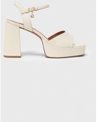 Maje - Leather Platform Sandals - Lyst