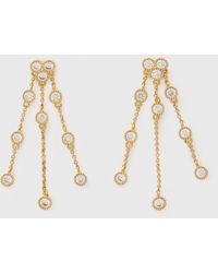 Maje - Boucles D'Oreilles En Laiton Doré - Lyst