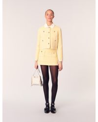 Maje - Kurze Tweed-Jacke Mit Lurex - Lyst