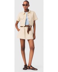 Maje - Short-Sleeved Cropped Jacket - Lyst