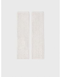 Maje - Wool And Rhinestone Mittens - Lyst