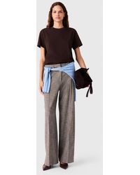 Maje - T-Shirt With Embroidered Logo - Lyst