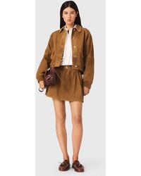 Maje - Suede Jacket - Lyst