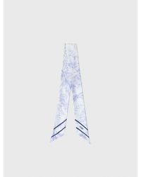 Maje - Floral Print Silk Scarf - Lyst