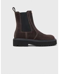 Maje - Suede Chelsea Boots - Lyst