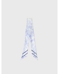 Maje - Floral Print Silk Scarf - Lyst