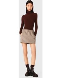Maje - Second-Skin Sweater With A High Neck - Lyst