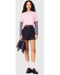 Maje - Nautical Print T-Shirt - Lyst