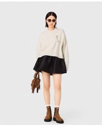 Maje - Jumper With Floral Brooch - Lyst