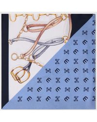 Maje - Equestrian Motif Silk Scarf - Lyst
