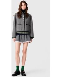 Maje - Short Double-Faced Coat - Lyst