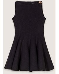 Maje - Kurzes Ausgestelltes Tweedkleid - Lyst