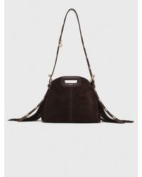 Maje - Miss M Mini Suede Leather Bag - Lyst