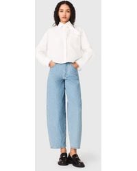 Maje - Textured Balloon Jeans - Lyst