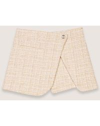 Maje - Short Trompe L'Œil En Tweed - Lyst