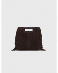 Maje - Suede Leather M Bag - Lyst