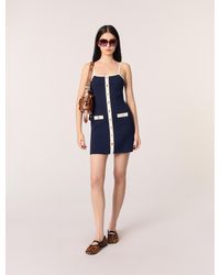 Maje - Rib Knit Short Dress - Lyst