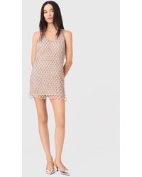 Maje - Short Beaded Dress With Lining - Lyst