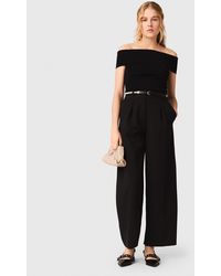 Maje - Rib Knit Bardot-Neck Top - Lyst