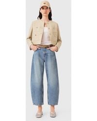 Maje - Short Linen Blend Jacket - Lyst