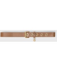 Maje - Leather Belt With Eyelets - Lyst