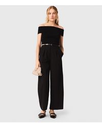 Maje - Rib Knit Bardot-Neck Top - Lyst