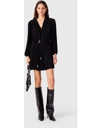Maje - Short Pleated Dress - Lyst