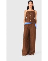 Maje - Linen Blend Top - Lyst